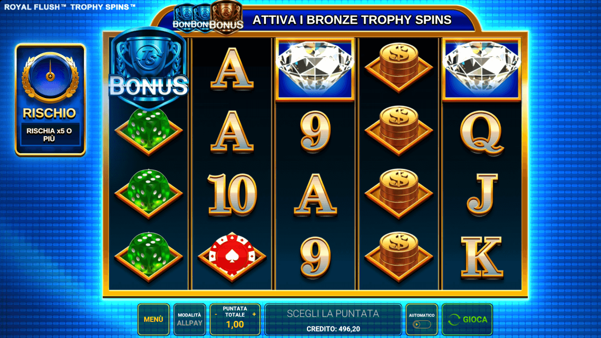 Slot Online Royal Flush Trophy Spins